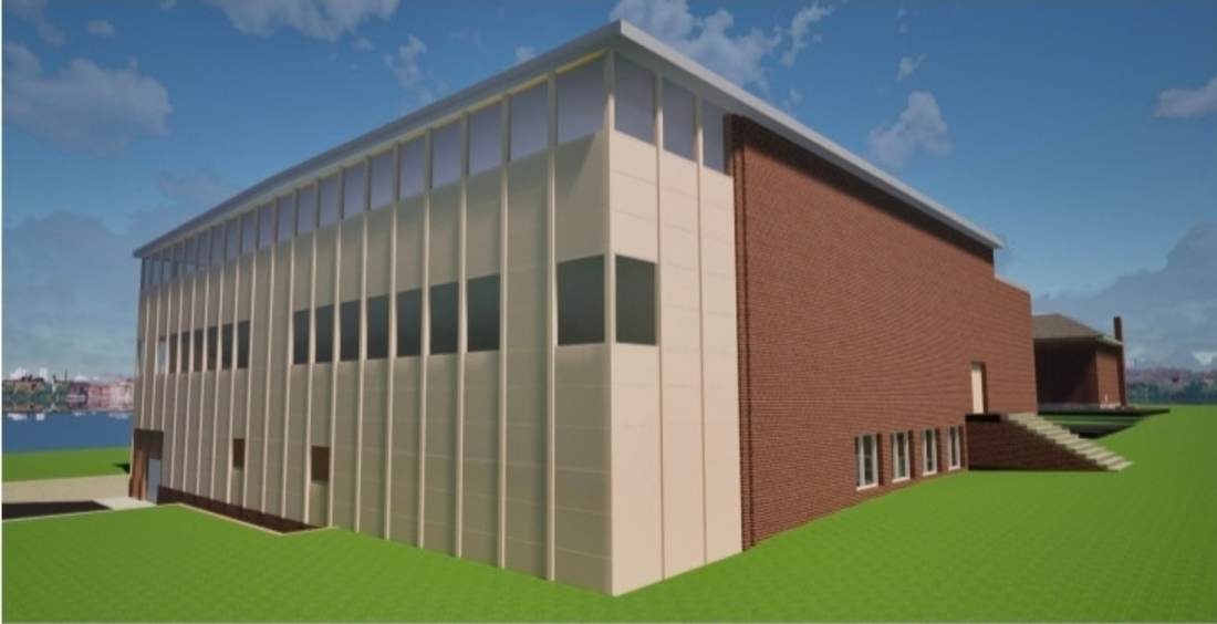 Architectural vision: restored classroom wing